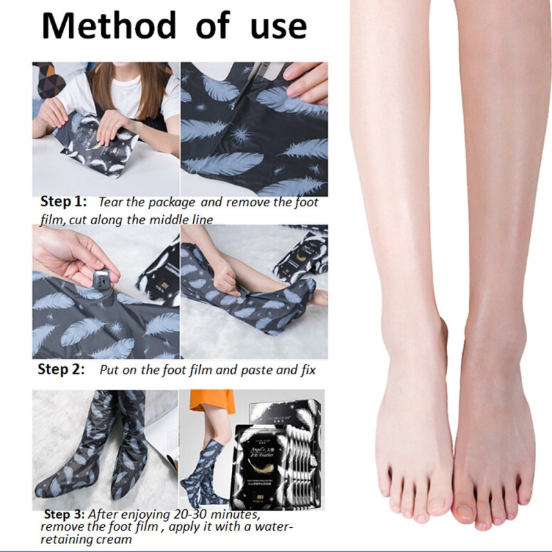 Natural Organic Volcanic Mud Foot Film  Exfoliating Foot Film Private Label Foot Film