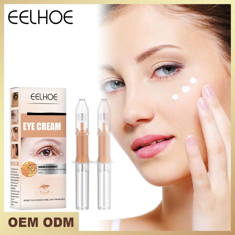 Eelhoe Hyaluronic Acid Anti-Wrinkle Eye Cream Firm Brightening Eye Bags Lift with Massage Eyes Care