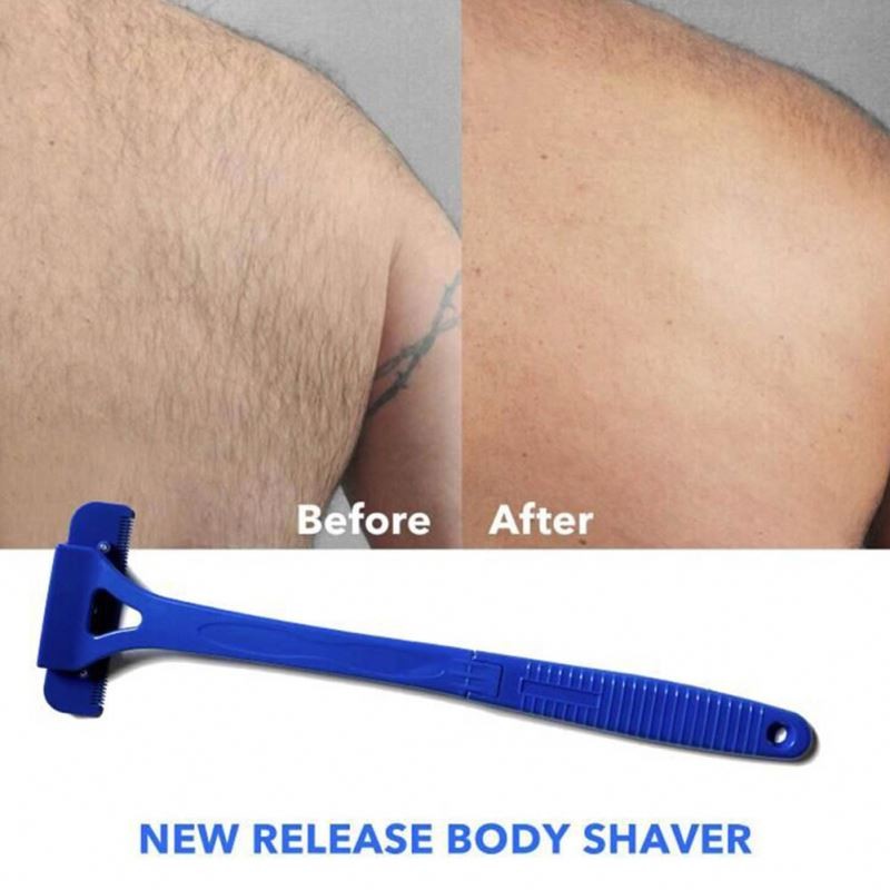 Long Handle Body Shaver Back Leg Hair Removal Tool Folding Shaving Knife