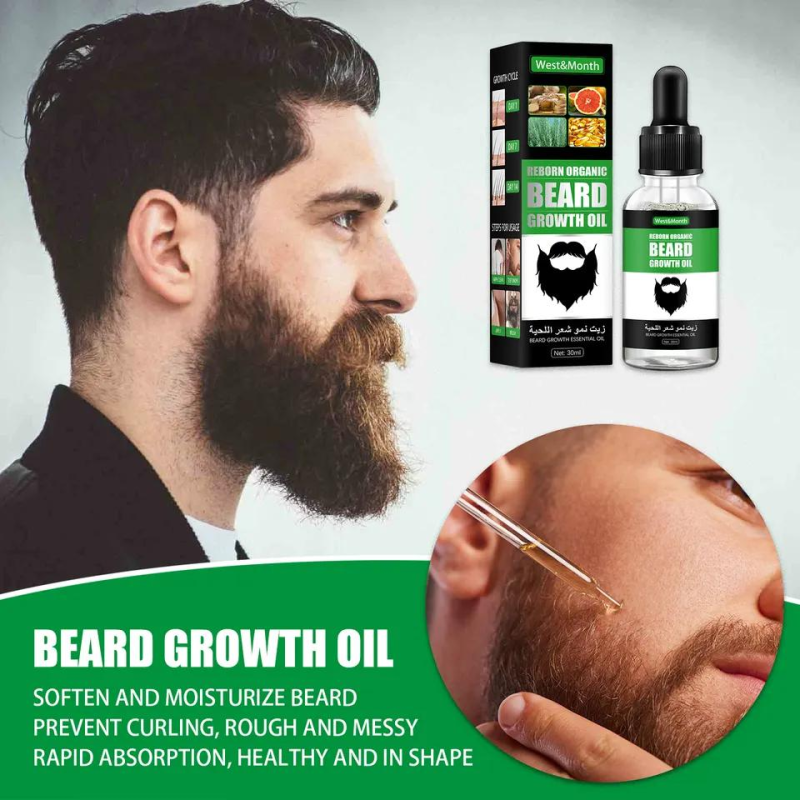 100% Beard Oil and Beard Balm for Beard Growth Oil Men
