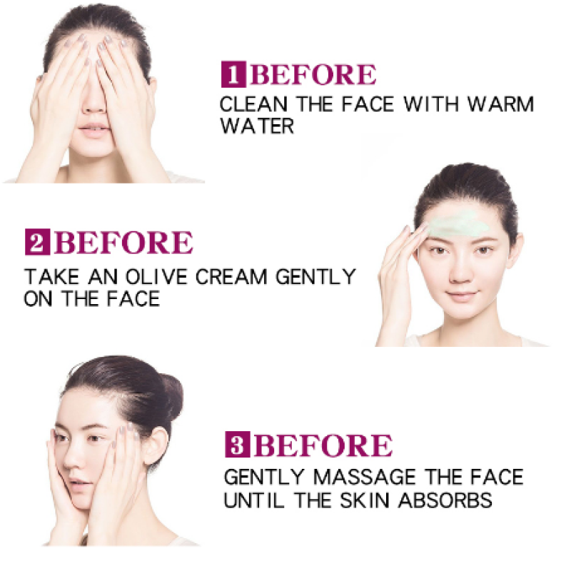 Olive Peptide Firming Anti-Wrinkle Cream Reduce Face Fine Lines Tighten Pores Whitening Oil Control Acne Hydrating Skin Product