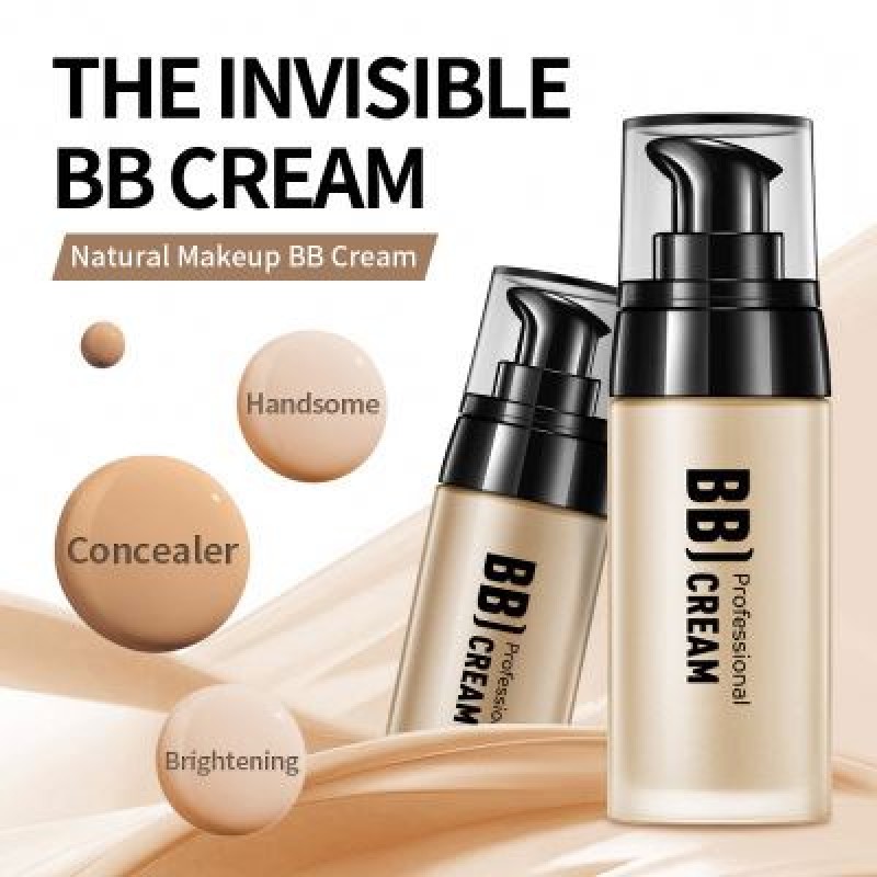 LAIKOU Men Face Beauty Makeup Waterproof Brightening Foundation BB Cream