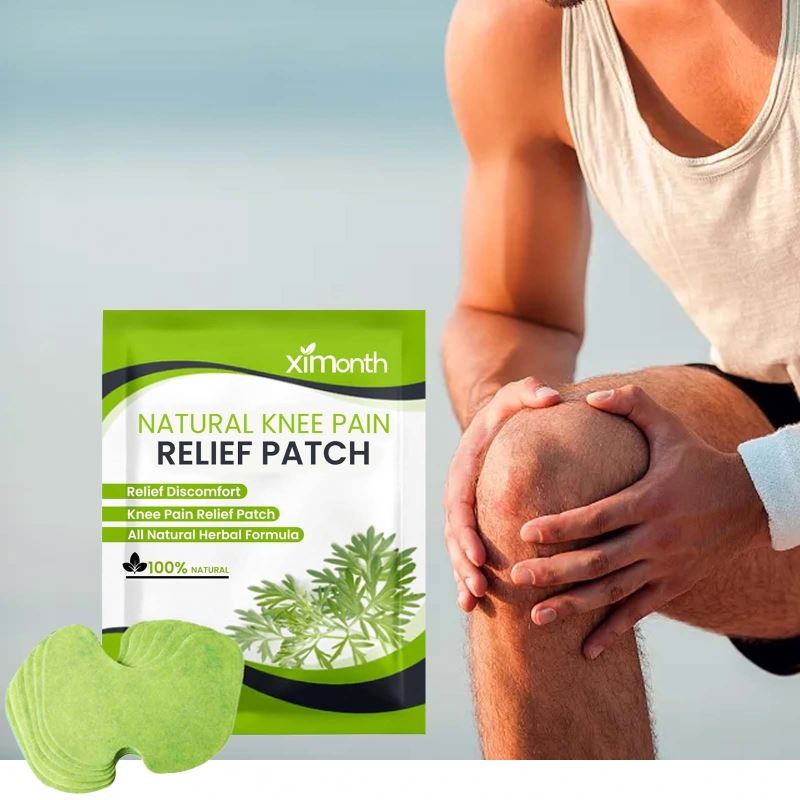 XIMONTH Safe and Effective Natural Herbal Ginger Wormwood Knee Pain Relief Patches