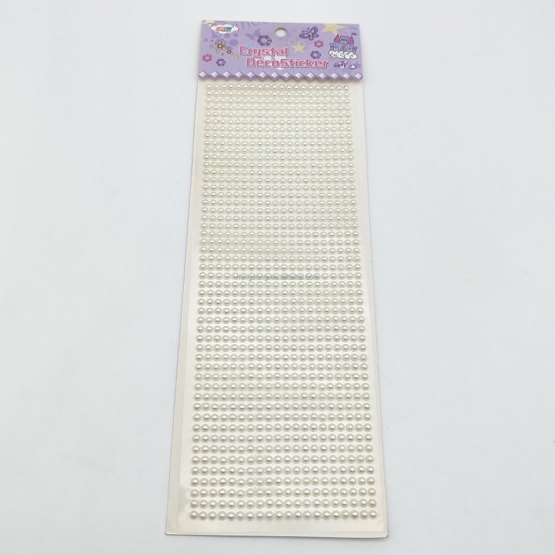Wholesale 4mm 6mm 8mm Scrapbook Adhesive Pearl Stickers for Wedding Paper Crafts Decorative