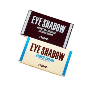 NOVO 6 Colors Chocolate Silky Eyeshadow Palette Matte Glitter Natural Eye Beauty Makeup Waterproof Long Lastinng Eyeshadow