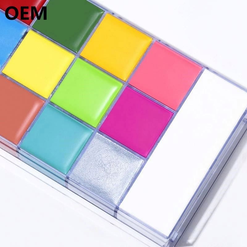 Professional Colorful Body Art Face Body Paint Kit Private Label Waterbased for Halloween High Quality Body Painting Supplies