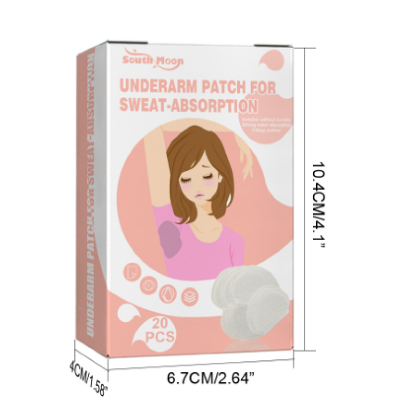 20pack Premium Quality Fight Hyperhidrosis Comfortable Sweat Free Armpit Protection Pad for Men and Women