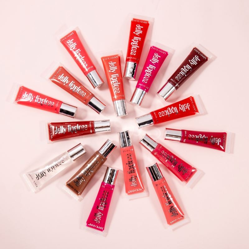 HANDAIYAN Moisturizer Natural Jelly Lip Gloss Plumping Lipgloss Glass Lip Plumper Makeup Waterproof Lipstick Cosmetics 12 Colors
