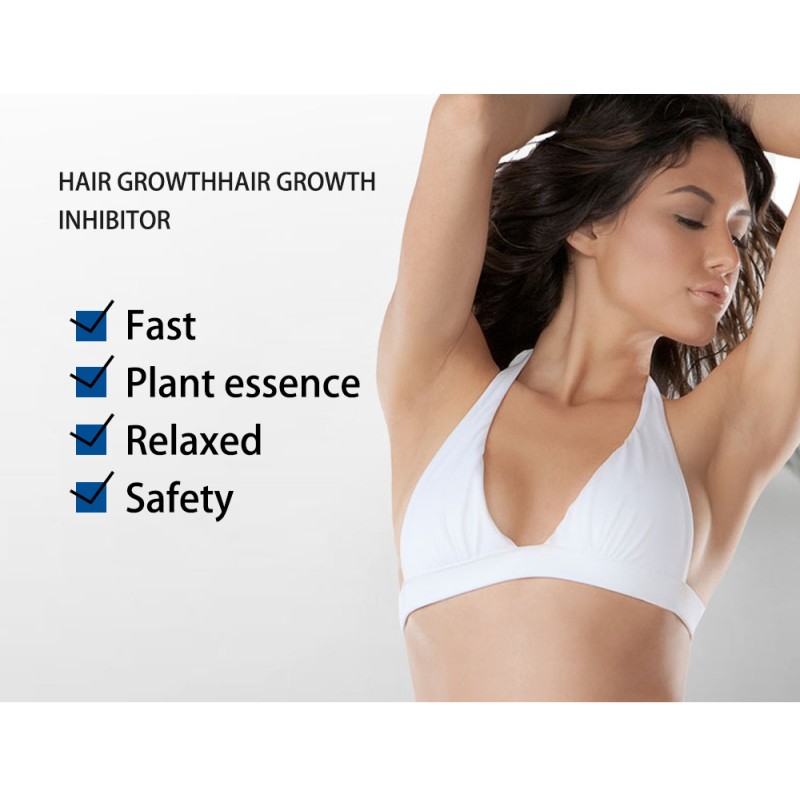 Snmlpm Hair Removal Inhibitor Spray Serum Painless Beard Legs Armpit Smooth Repair Skin Facial Pubic Hair Stop Growth Spray