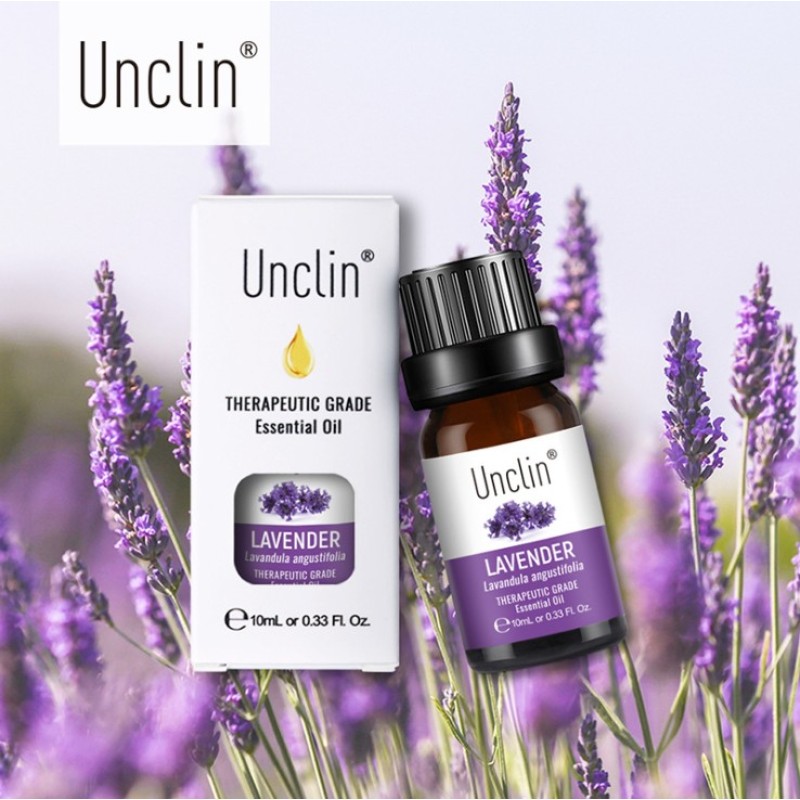 Unclin 10ML Pure Essential Oils Aromatherapy Machine Decompression Sleep Aid with Lavender Tea Tree Sage Geranium Oils