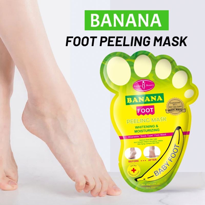 40g Natural Foot Moistourizing Exfoliating Banana Nourishing Foot Peel Mask Sheet