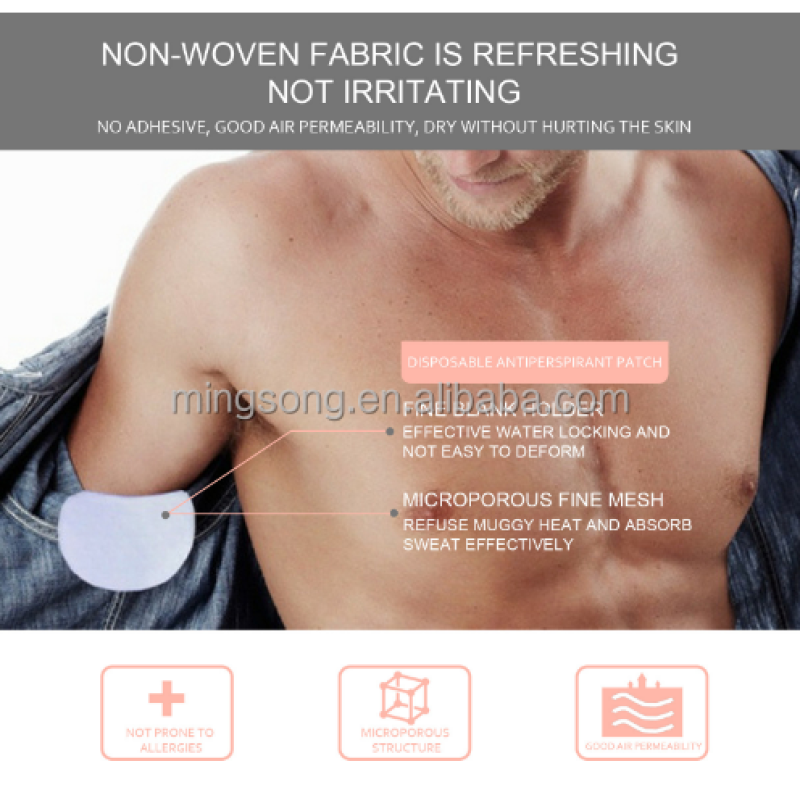 20pack Premium Quality Fight Hyperhidrosis Comfortable Sweat Free Armpit Protection Pad for Men and Women