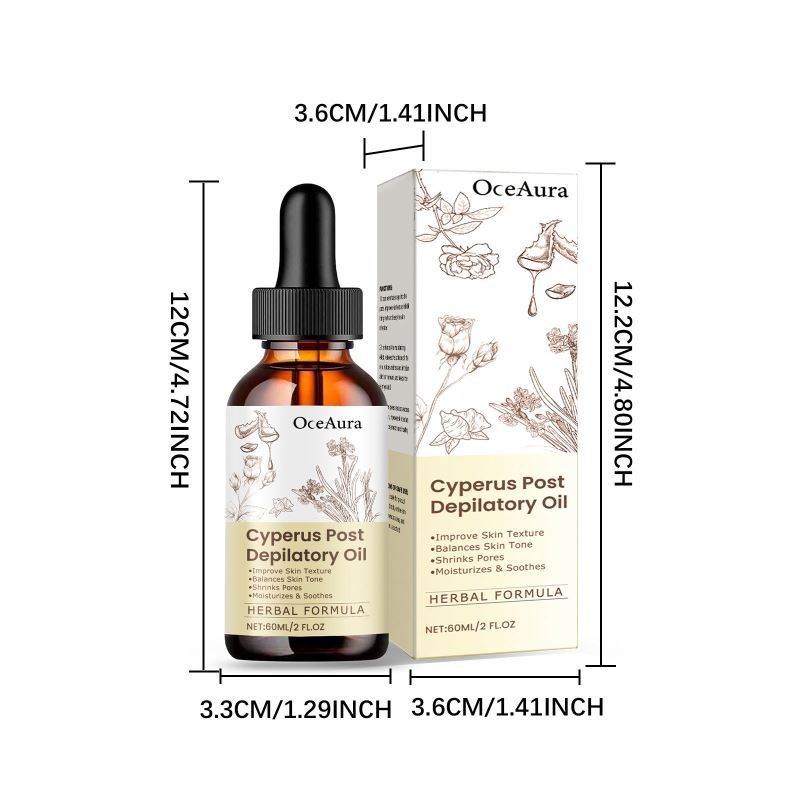 OCEAURA After Hair Removal Repairing Soothing Shrinking Pores Natural Cyperus Rotundus Essential Oil