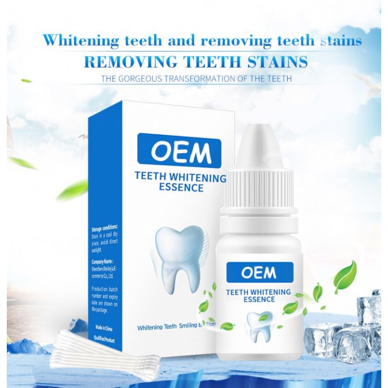 OEM Private Label Multi-Purpose Teeth Whitening Accessories Oral Hygiene Cleaning Serum for Plaque Stain Removal Tooth Bleaching