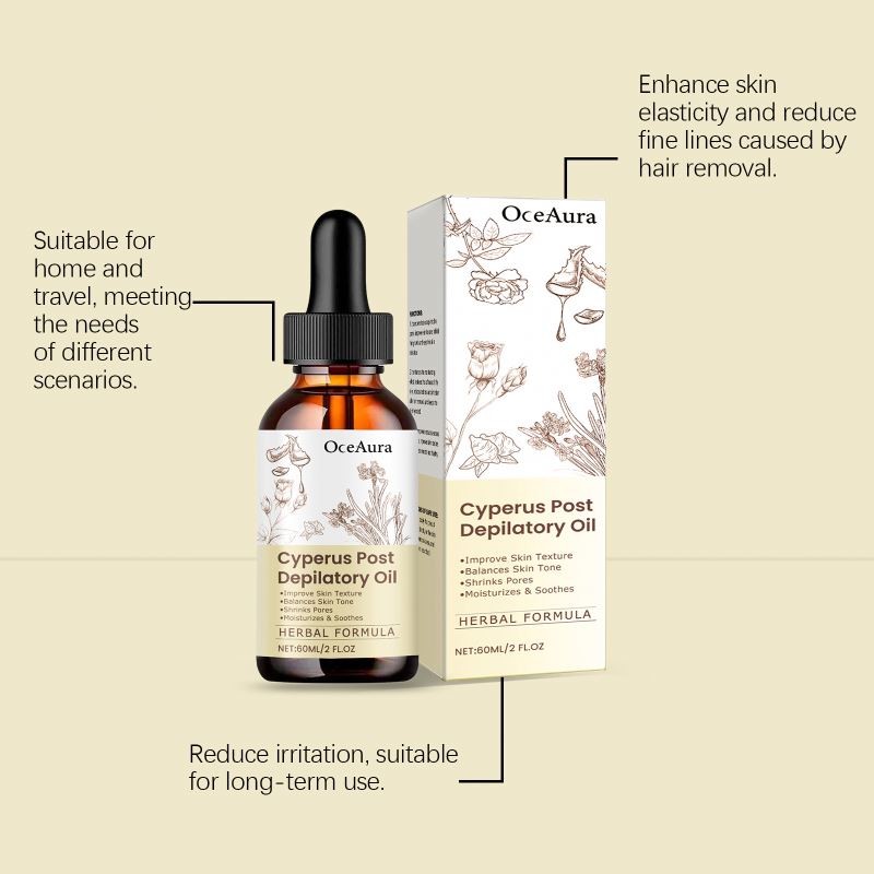 OCEAURA After Hair Removal Repairing Soothing Shrinking Pores Natural Cyperus Rotundus Essential Oil