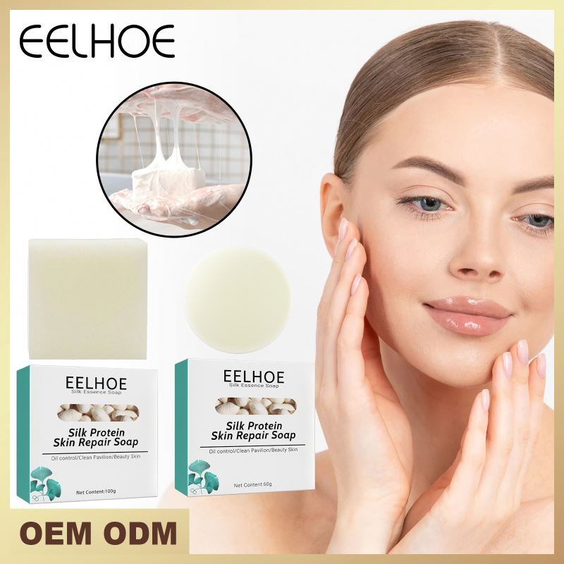 Eelhoe Goat Milk Protein Solid Soap Deep Cleansing Skin Repair Oil Control Makeup Remover Moisturizing Bath Skin Care Soap