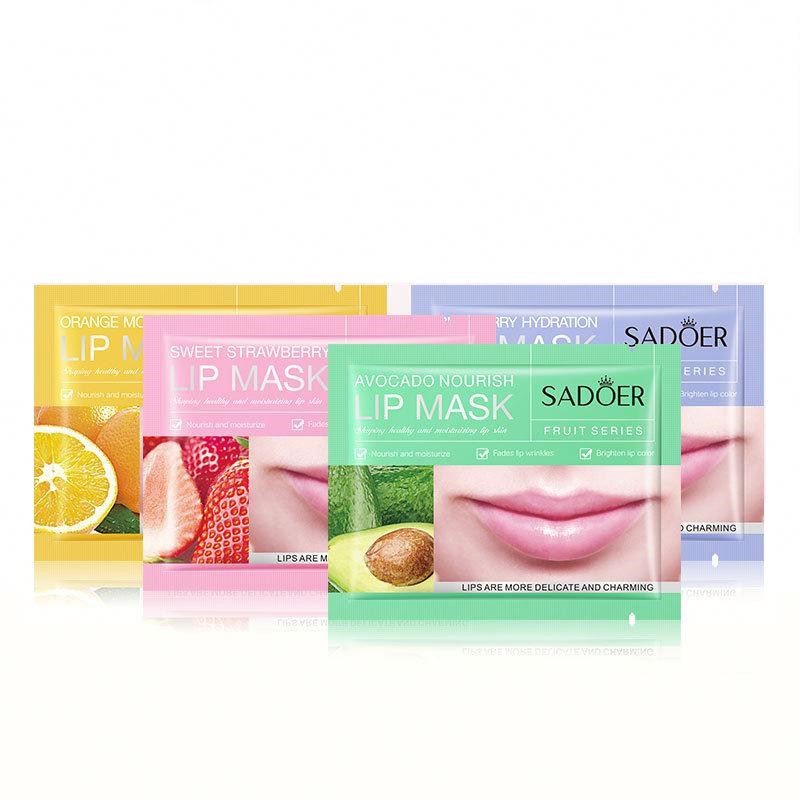 Collagen Lip Mask for Nourishing Whitening Moisturizing Exfoliating Fruit Lip Mask That Fades Wrinkles and Enhances Lip Color