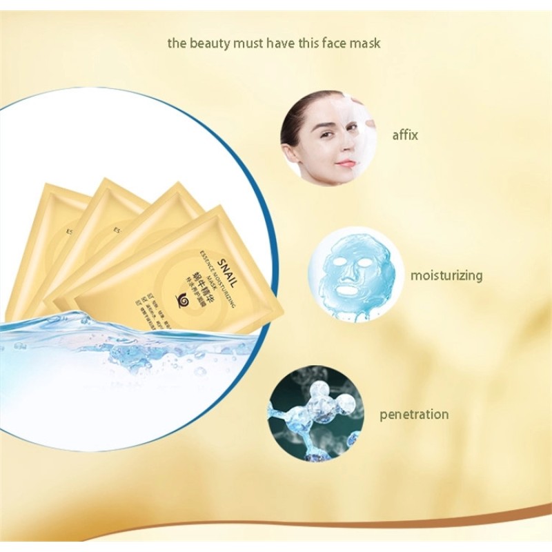 2019 Best Selling Snail Essence Moisturizing Facial Skin Care Whitening Hydrating Oil Control Blackhead Remover Face Masks