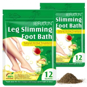 SEFUDUN Body Leg Slimming Natural Wormwood Saffron Ginger Detox Foot Soak Bath
