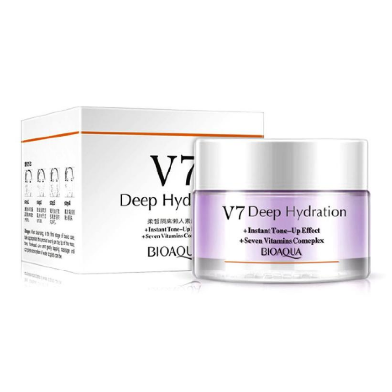 V7 Deep Hydration Cream Vitamins Whitening Cream Effective Repair Rough Skin Smooth Face Care Moisturizing Day Cream