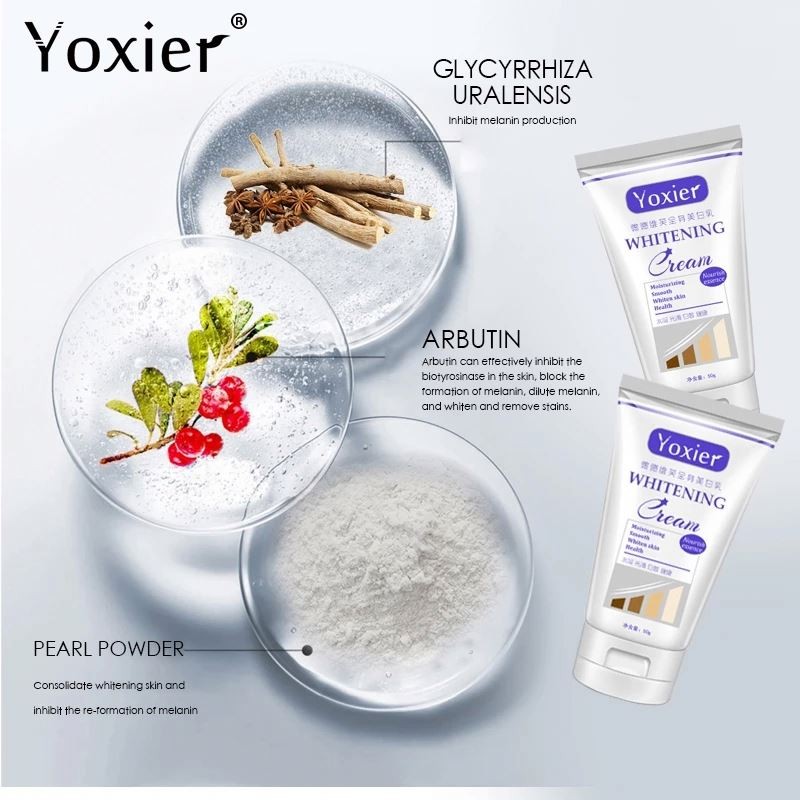 YOXIER Skin Care Products Moisturizing Nourishing Smoothing Full Body Whitening Cream 50ml