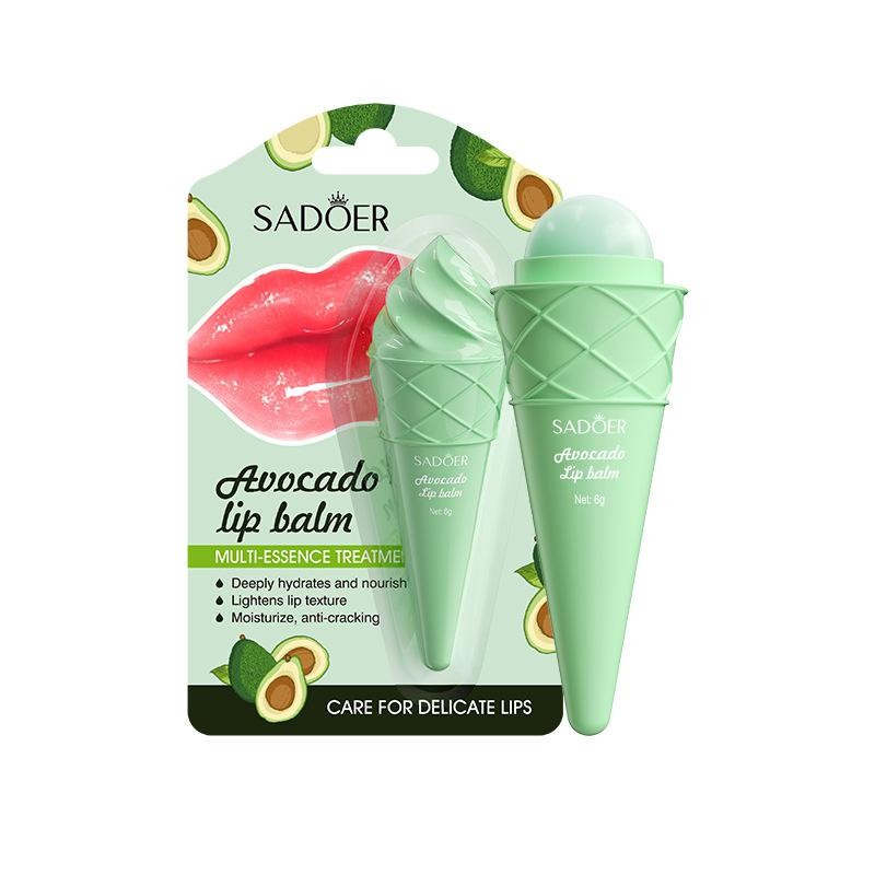 Wholesale Honey Moisturizing Moisturizing Care Lips Fragrance Ice Cream Lip Balm Skin Care Products Vegan Lip Balm