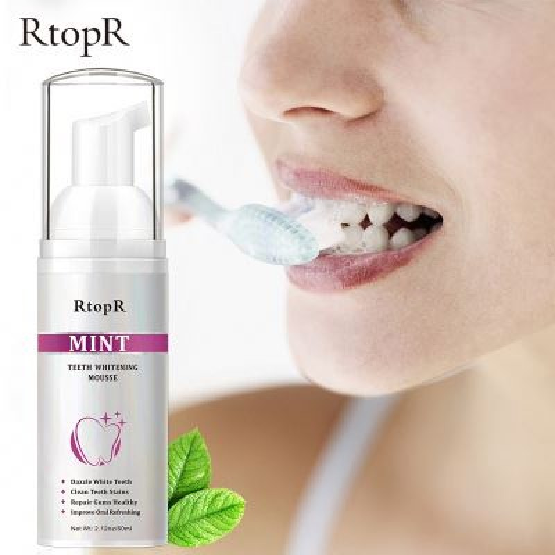 Wholesale Multi-Purpose Teeth Whitening Mousse Deep Cleansing Mint for Coffee Tea Smoke Stains Removal Whitening Teeth