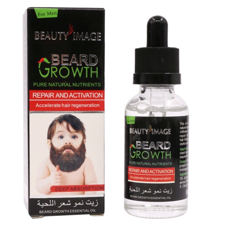 Men Beard Growth Products Hair Growth Essence Liquid Moisturizer Serum Lengthening Thicker Enhancer Beard Oil New Arrival