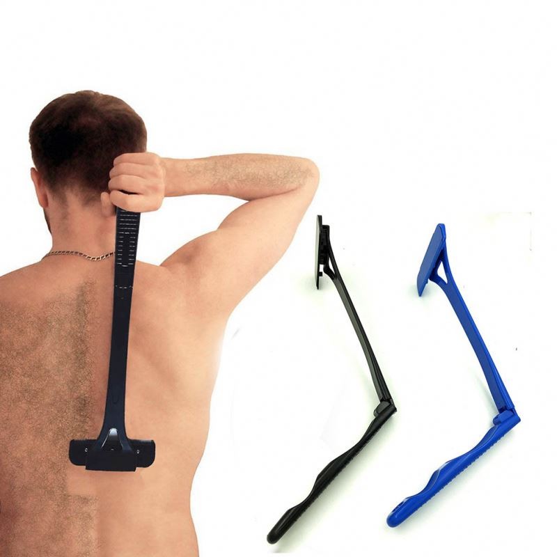 Long Handle Body Shaver Back Leg Hair Removal Tool Folding Shaving Knife