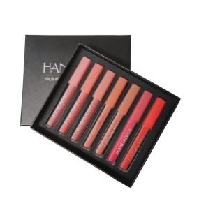 HANDAIYAN 7pcs/set Weekly Lip Gloss Matte Sexy Non-stick Lip Gloss Gift Box Long Lasting Moisturizer Liquid Lipstick