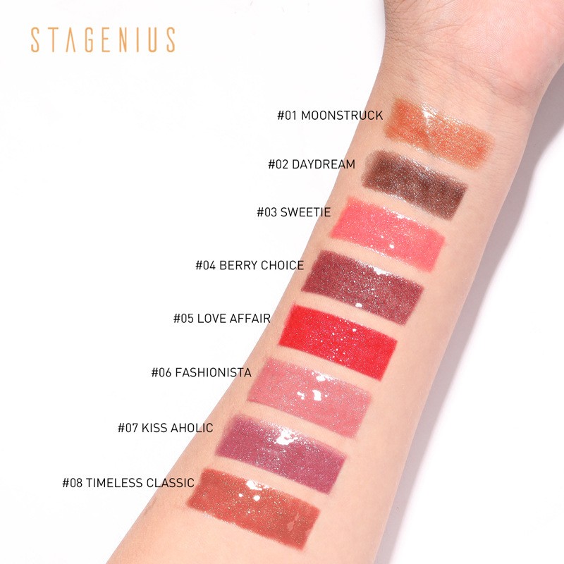 Stagenius Top Sale Waterproof  Lipgloss Makeups Glitter Plumper Vegan Lip Gloss