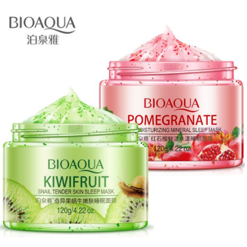 Pomegranate Kiwi Snail Soothing Gel Night Cream 120g No Wash Sleeping Face Mask Moisturizing Skin Care Main Ingredient Glycerin