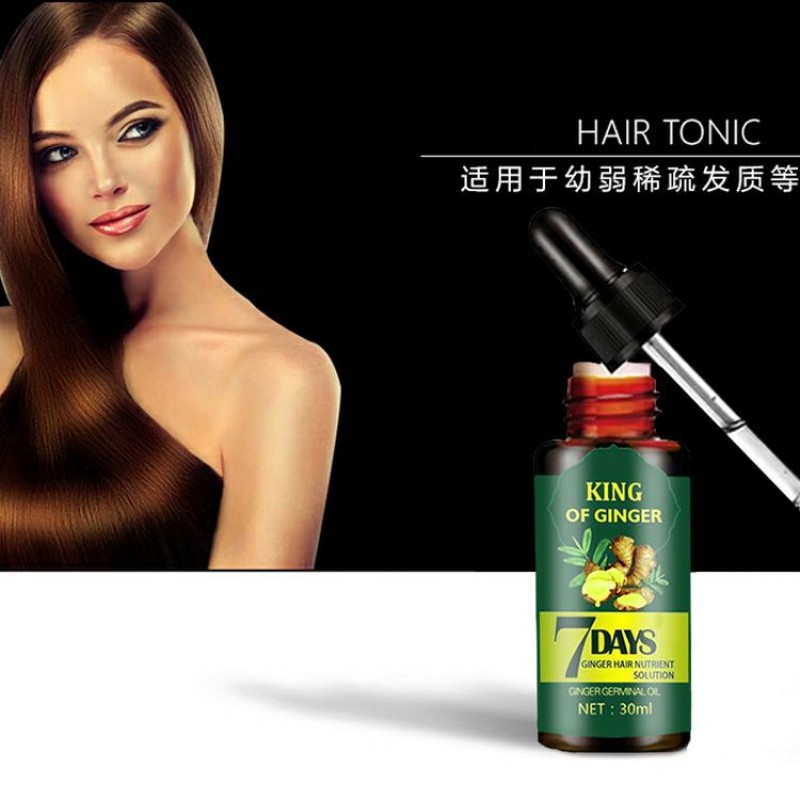 Private Label Ginger Hair Growth Oil Essential Oils Hair Care Treatment Herbal Ingredients for Hair-Loss Prevention