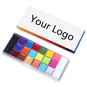 Professional Colorful Body Art Face Body Paint Kit Private Label Waterbased for Halloween High Quality Body Painting Supplies