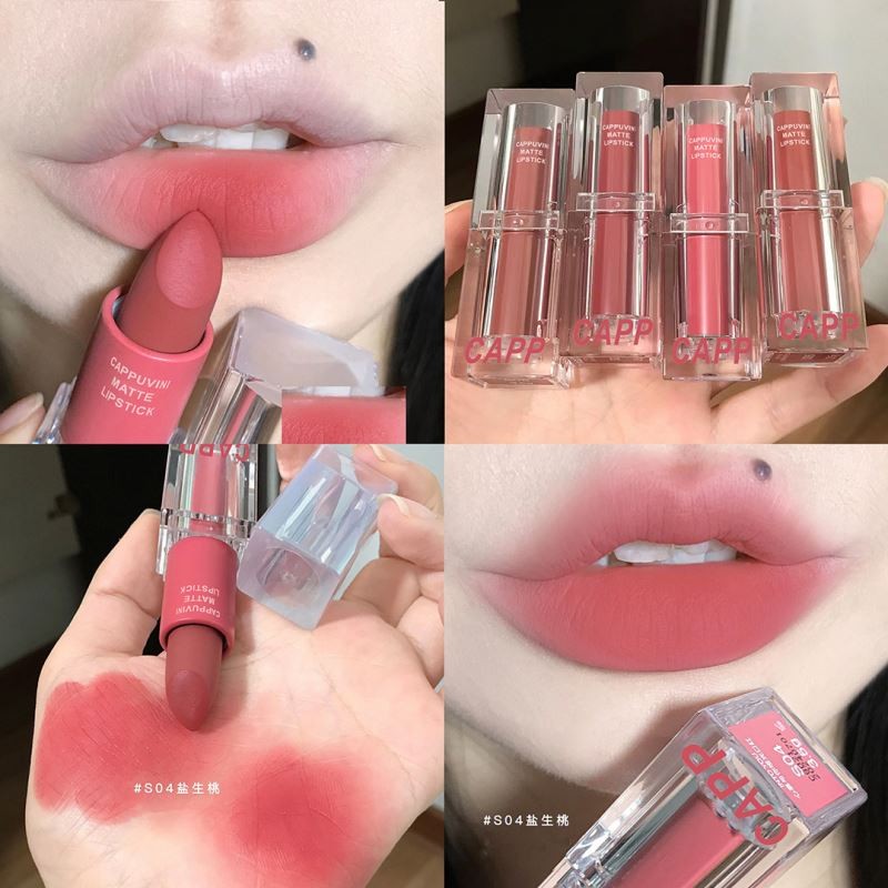 Cappuvini  Lipstick Color Changing Lip Balm Lipgloss Lasting Moisturizing Waterproof Temperature Change Lip Balm Cosmetics