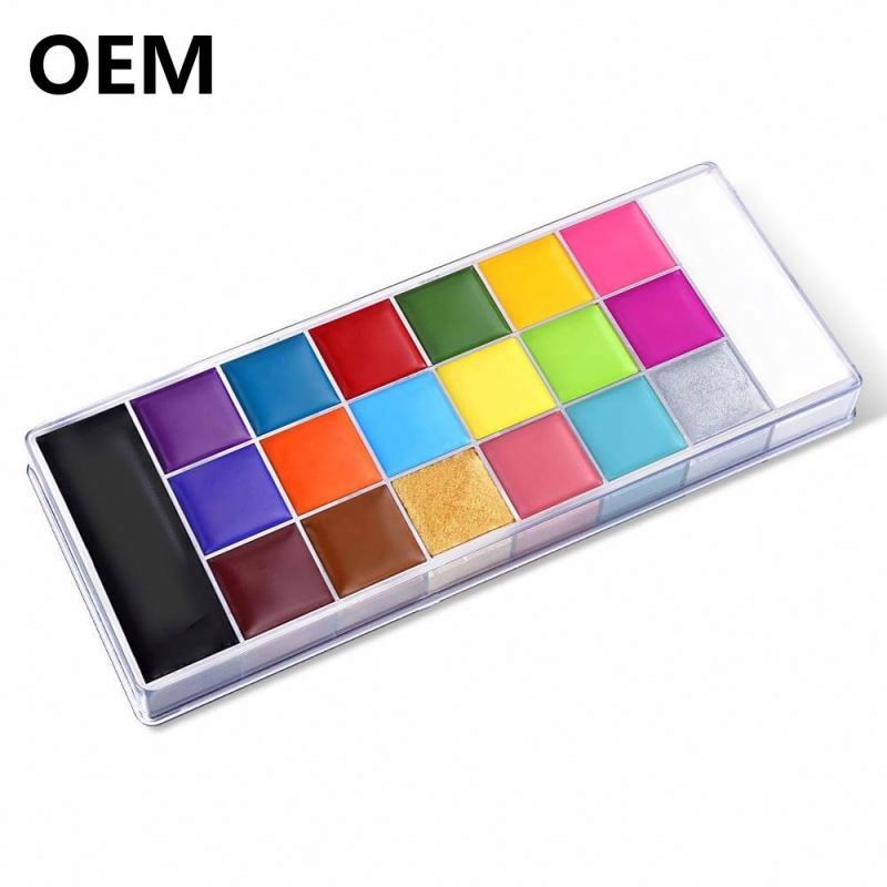 Professional Colorful Body Art Face Body Paint Kit Private Label Waterbased for Halloween High Quality Body Painting Supplies
