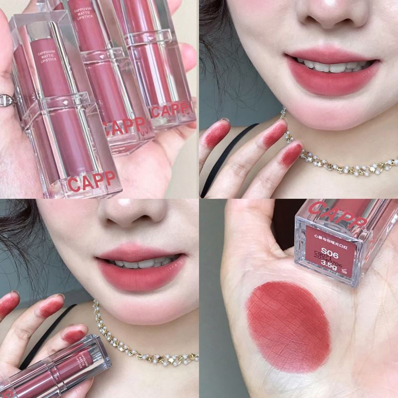 Cappuvini  Lipstick Color Changing Lip Balm Lipgloss Lasting Moisturizing Waterproof Temperature Change Lip Balm Cosmetics