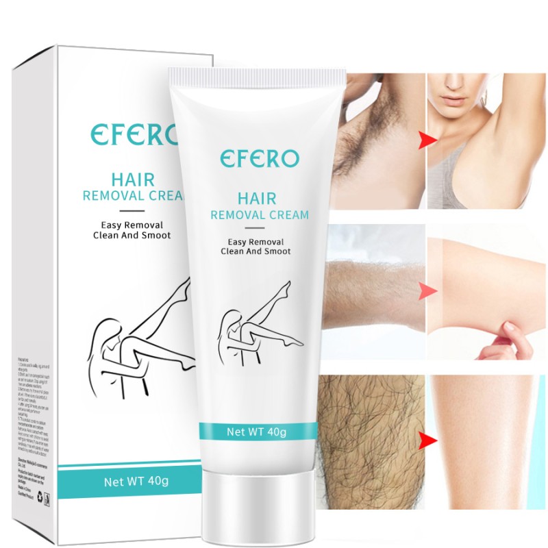 Wholesale EFERO Body Armpit Legs Virgin Hair Removal Cream Gentle Not Stimulating Women Hair Removal Cream for Men Body
