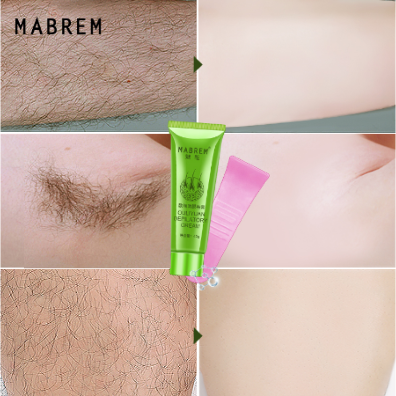 MABREM Men and Women Body Hair Removal Cream Hand Leg Hair Loss Depilatory Cream Clear Pore Dirt Removal Armpit Hair Care 40g