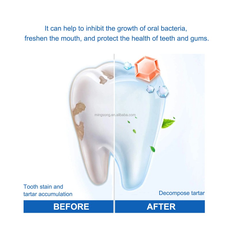 Teeth Whitening Serum Powder Oral Hygiene Cleaning Serum Removes Plaque Stains Tooth Bleaching Dental Serum