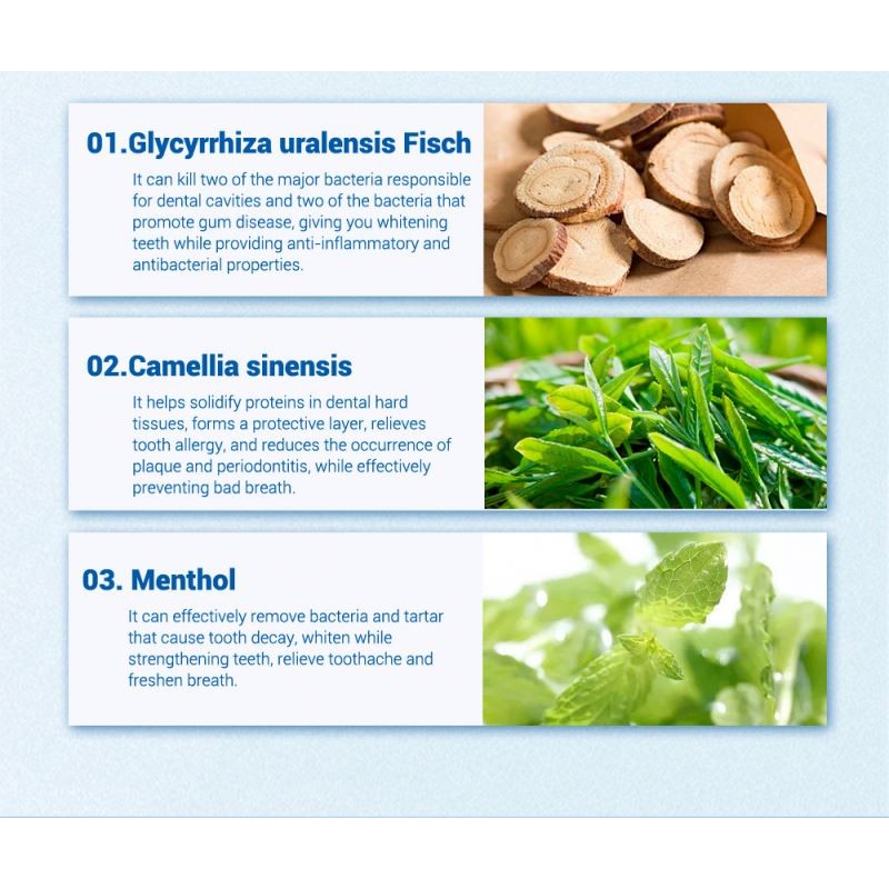 LANBENA 60Ml Peppermint Whitening Tooth Mousse Remove Plaque Stains Oral Odor Toothpaste Whitening Cleansing Tooth Mousse