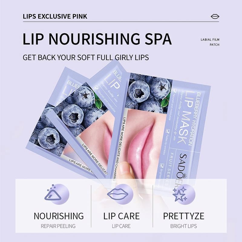 Collagen Lip Mask for Nourishing Whitening Moisturizing Exfoliating Fruit Lip Mask That Fades Wrinkles and Enhances Lip Color