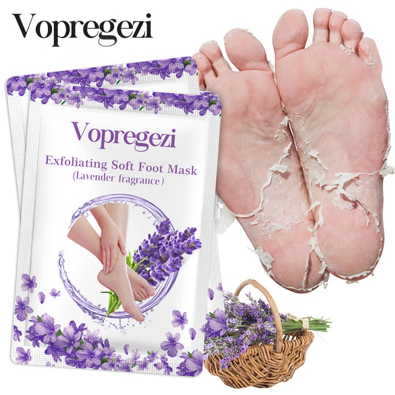 Lavender Foot Peel Mask Exfoliating Pedicure Socks Exfoliation Dead Skin Remove Mask for Foot Spa