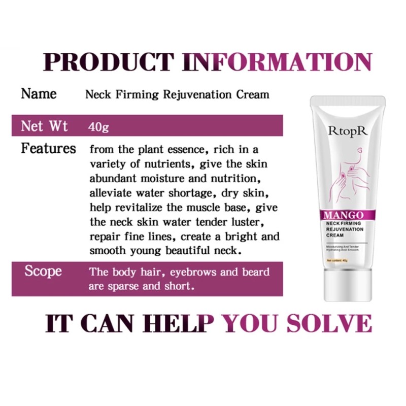 Beauty  Anti-wrinkle Firming Skin Whitening Moisturizing Neck Serum Mild Peeling Neck Skin Care Neck Firming Cream