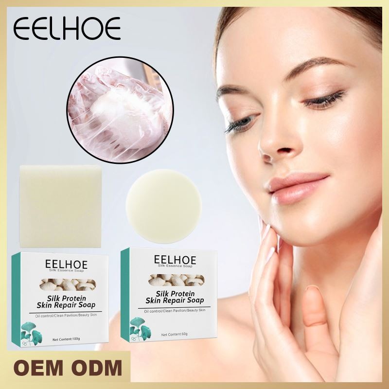 Eelhoe Goat Milk Protein Solid Soap Deep Cleansing Skin Repair Oil Control Makeup Remover Moisturizing Bath Skin Care Soap