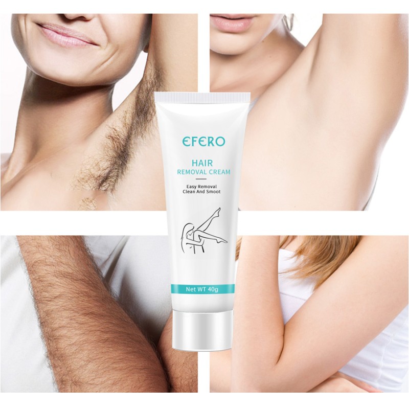 Wholesale EFERO Body Armpit Legs Virgin Hair Removal Cream Gentle Not Stimulating Women Hair Removal Cream for Men Body