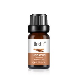 Unclin 10ml Cinnamon Pure Essential Oil Firming Moisturizer Aromatherapy Calmness Relax Humidifier Diffuser Massage for Face