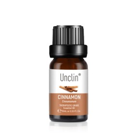 Unclin 10ml Cinnamon Pure Essential Oil Firming Moisturizer Aromatherapy Calmness Relax Humidifier Diffuser Massage for Face