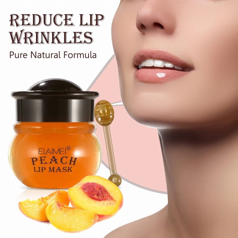 ELAIMEI Moisturizing Nourishing Repairing Natural Peach Lip Mask
