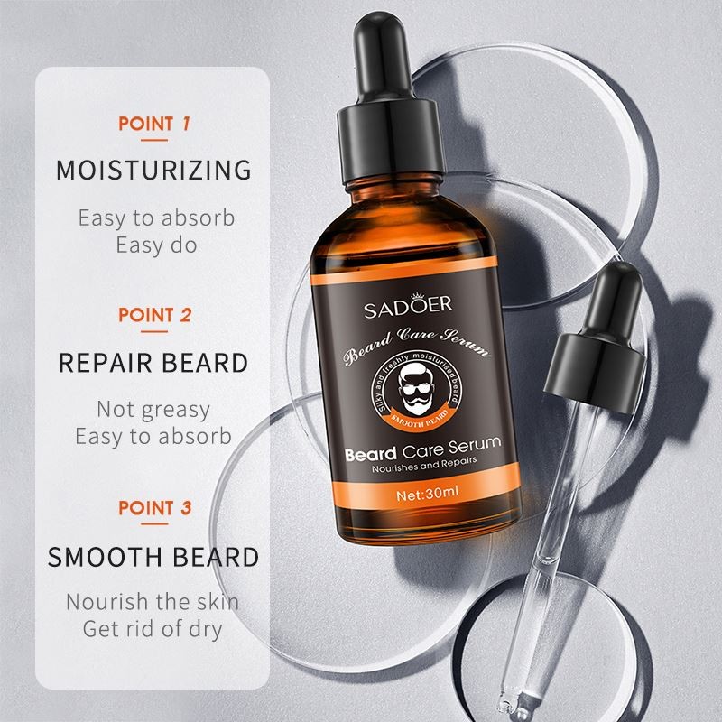 Refreshing Not Greasy 30ml Repairing Soothing Moisturizing  Nourishing Beard Oil  30ml